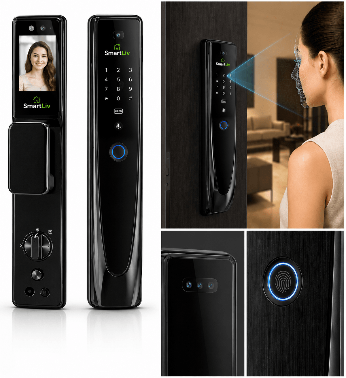 Face Recognition Smart Door Lock - SmartLiv premium smart home product